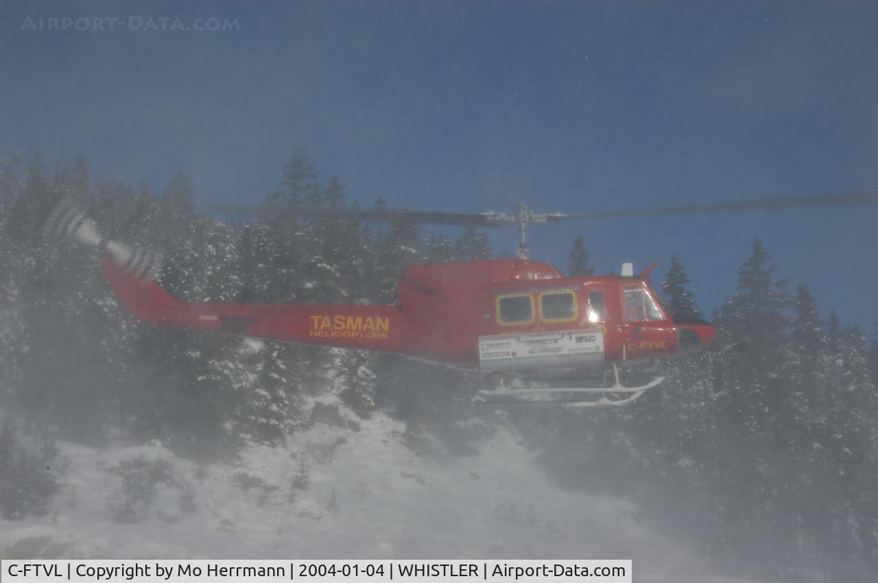C-FTVL, 1972 Bell 212 C/N 30551, Tasman Helicopters, at Whistler B.C.