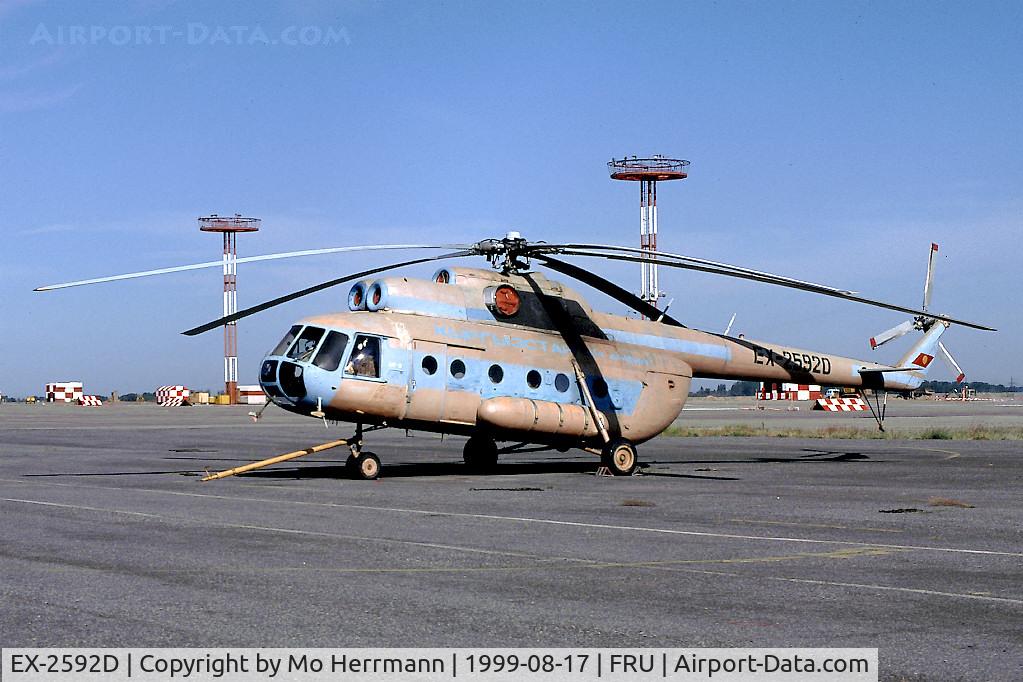 EX-2592D, Mil Mi-8 C/N Not found EX-2592D, airworthy Kyrgyzstan Airlines Mil Mi-8 at Bishkek Manas Airport