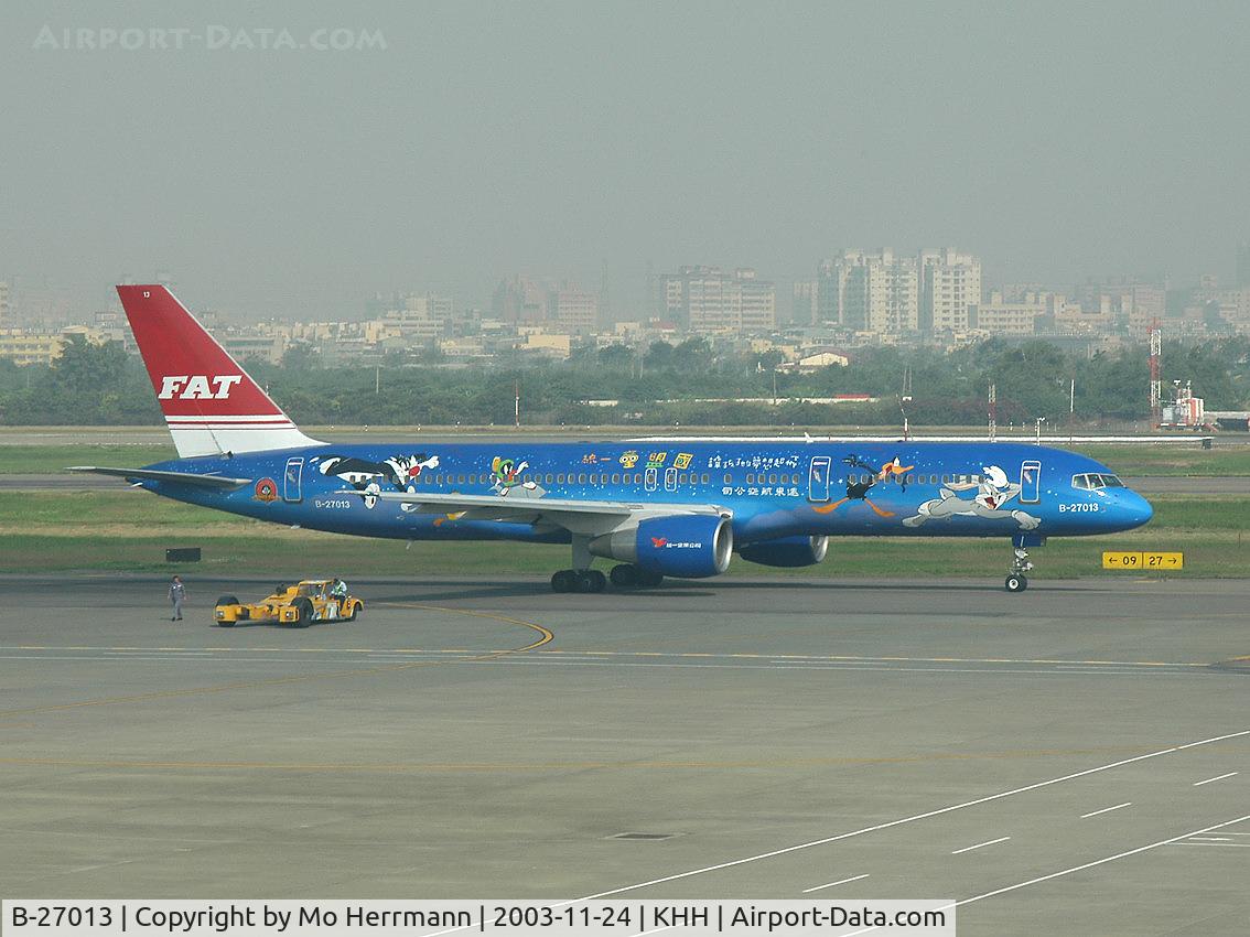 B-27013, 1998 Boeing 757-27A C/N 29608, Far East Air Transport's B757 at Kaoshiung, southern Taiwan
