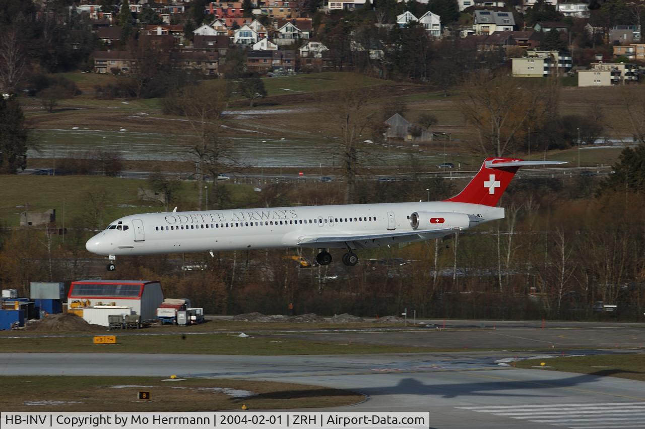 HB-INV, 1987 McDonnell Douglas MD-83 (DC-9-83) C/N 49359, Odette Airways MD80
