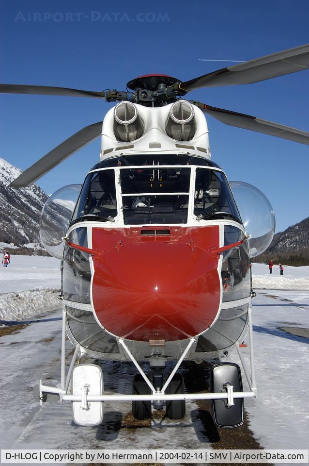 D-HLOG, Aerospatiale AS-332C-1 Super Puma C/N 2002, Super Puma Transportation helicopter of HELOG Germany