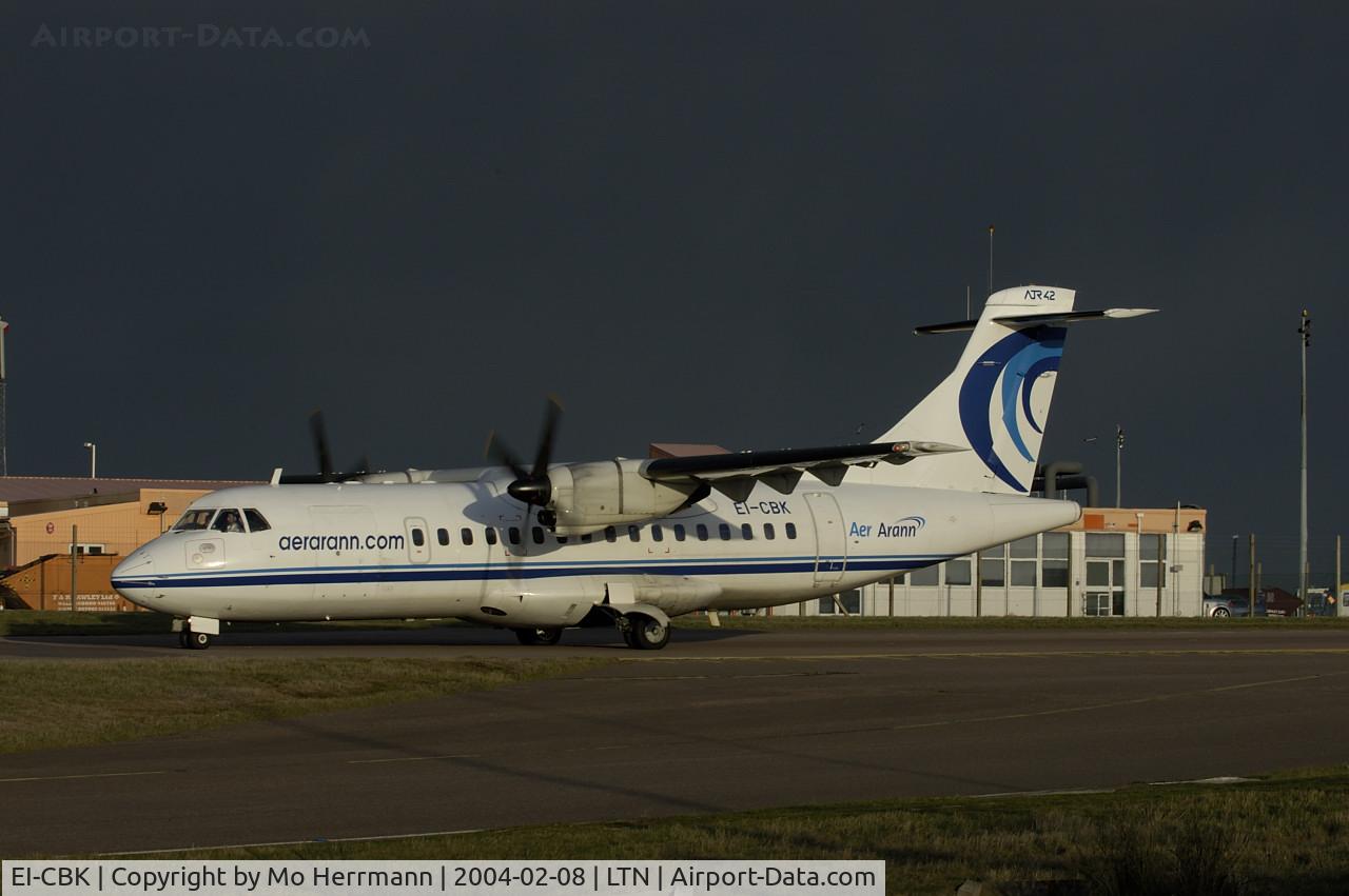EI-CBK, 1990 ATR 42-300 C/N 199, Aer Arann ATR at London Luton