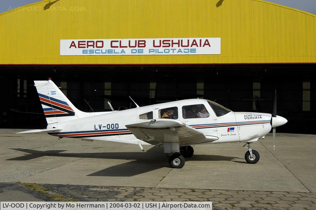 LV-OOD, 1981 Chincul PA-A-28-181 Archer II C/N AR28-8190099, Cessna of Aeroclube Ushuaia, the southernmost city in the world
