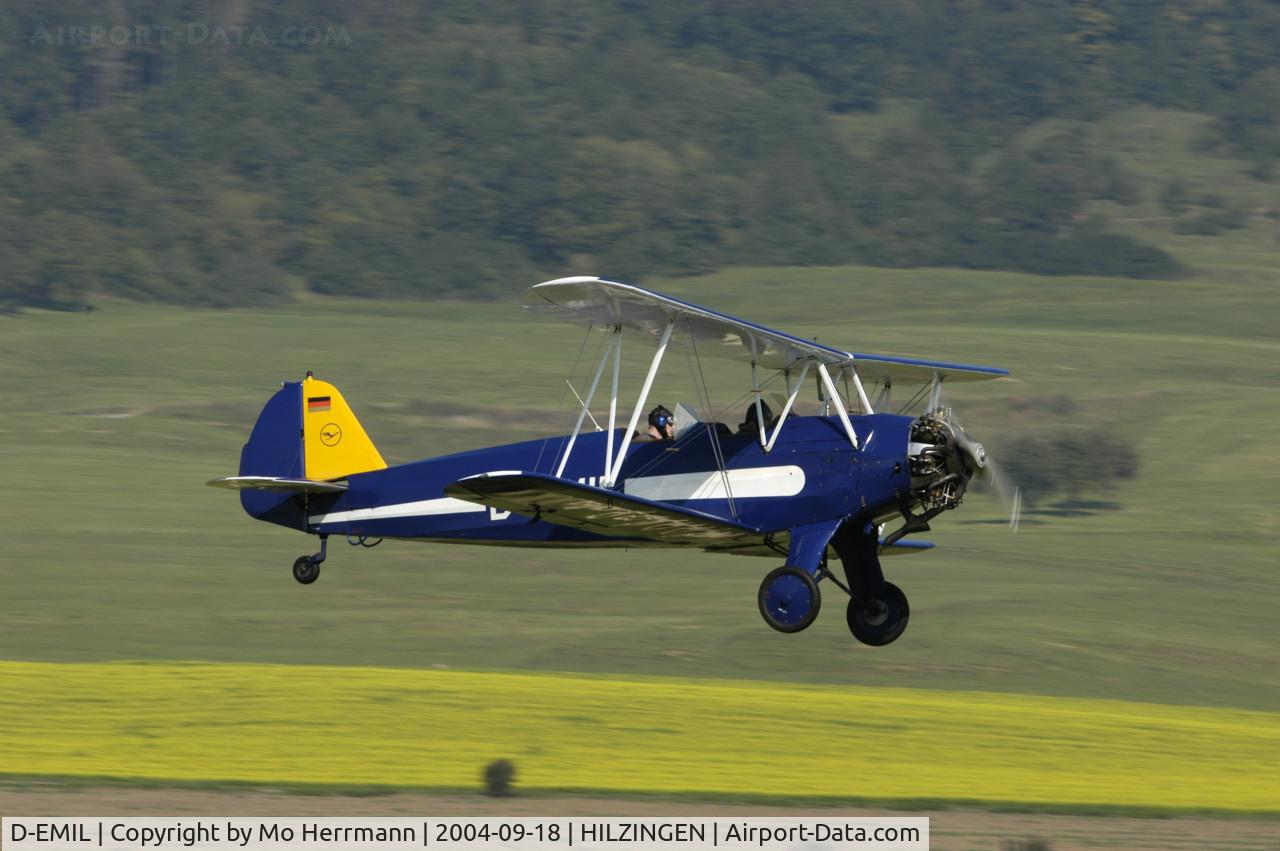 D-EMIL, 1938 Focke-Wulf Fw-44J Stieglitz C/N 114, Focke Wulf 44J Stieglitz Hanseatischer Flieger Club