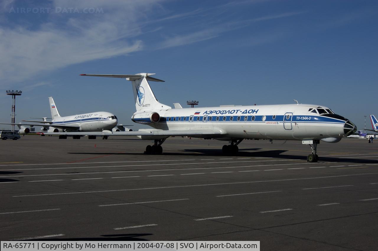 RA-65771, Tupolev Tu-134A-3 C/N 62445, Aeroflot Don at Moscow Sheremetyevo-1