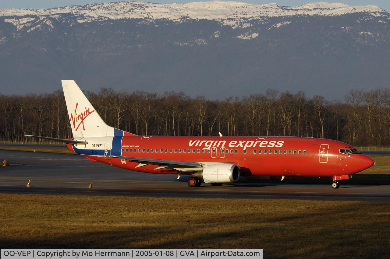 OO-VEP, 1996 Boeing 737-43Q C/N 28489, Virgin Express at Geneva