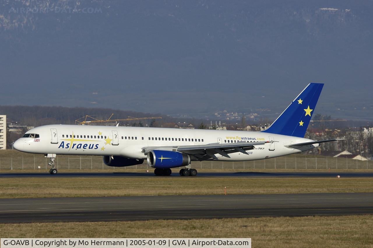 G-OAVB, 1988 Boeing 757-23A C/N 24289, Astraeus Boeing 757-200 at Geneva