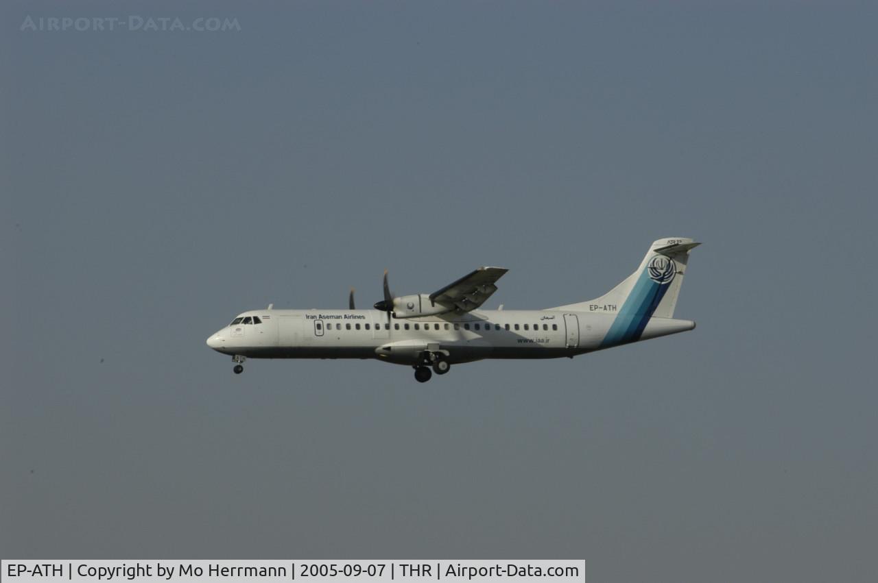 EP-ATH, 1992 ATR 72-212 C/N 339, Iran Aseman Airlines, at Tehran Mehrabad