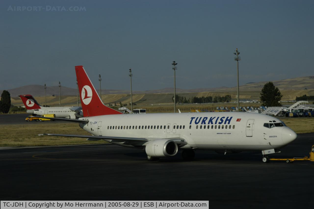 TC-JDH, 1992 Boeing 737-4Y0 C/N 25184, Turkish Airlines Boeing 737-800 at Ankara Esenboga Airport