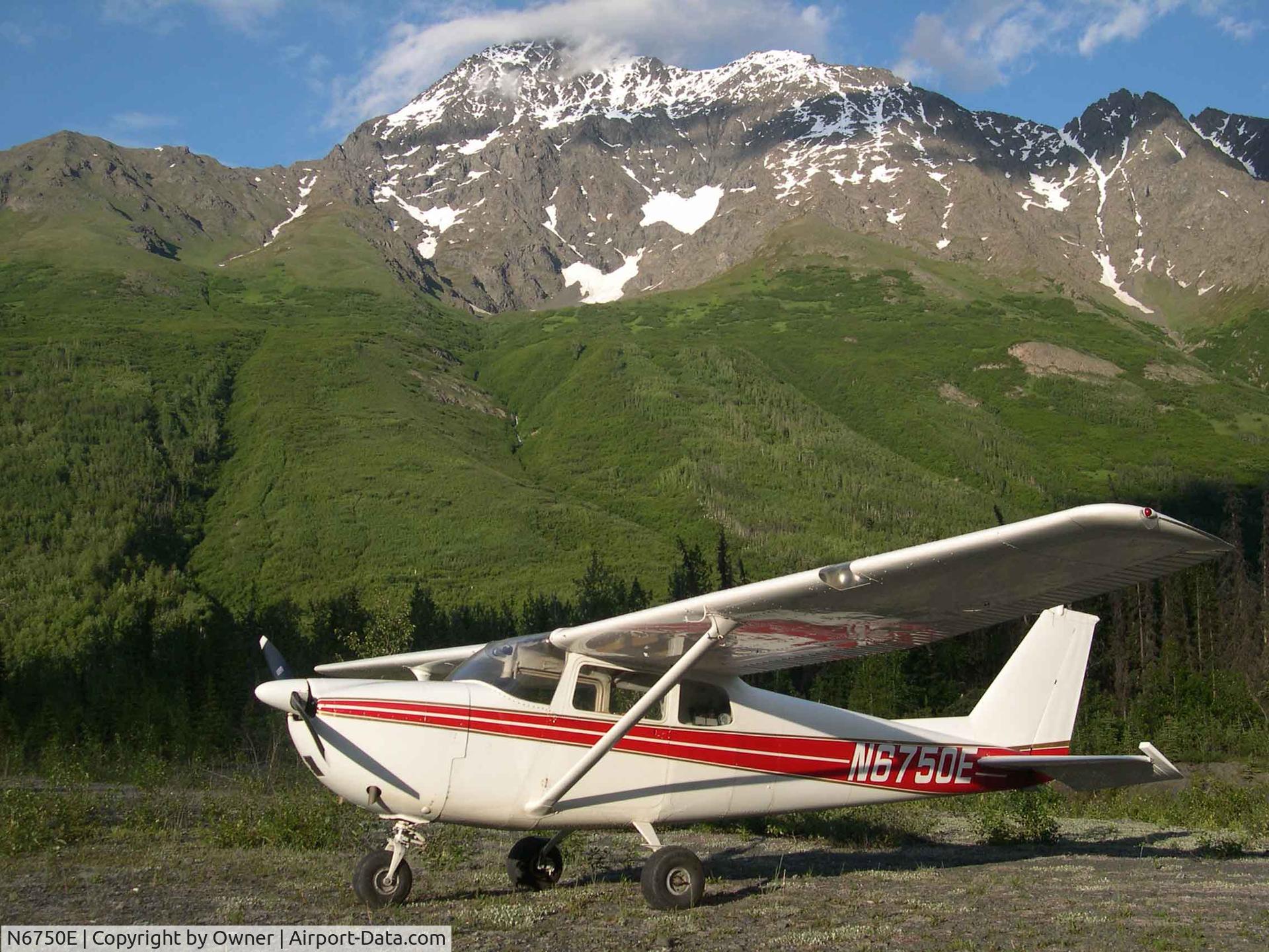 N6750E, 1959 Cessna 175A Skylark C/N 56250, Bold airstrip, Alaska