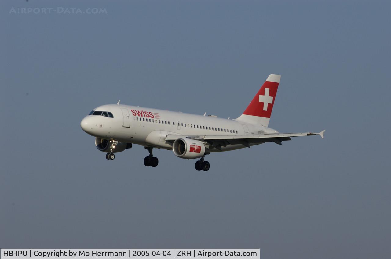 HB-IPU, 1997 Airbus A319-112 C/N 713, Swiss A319 in Zurich