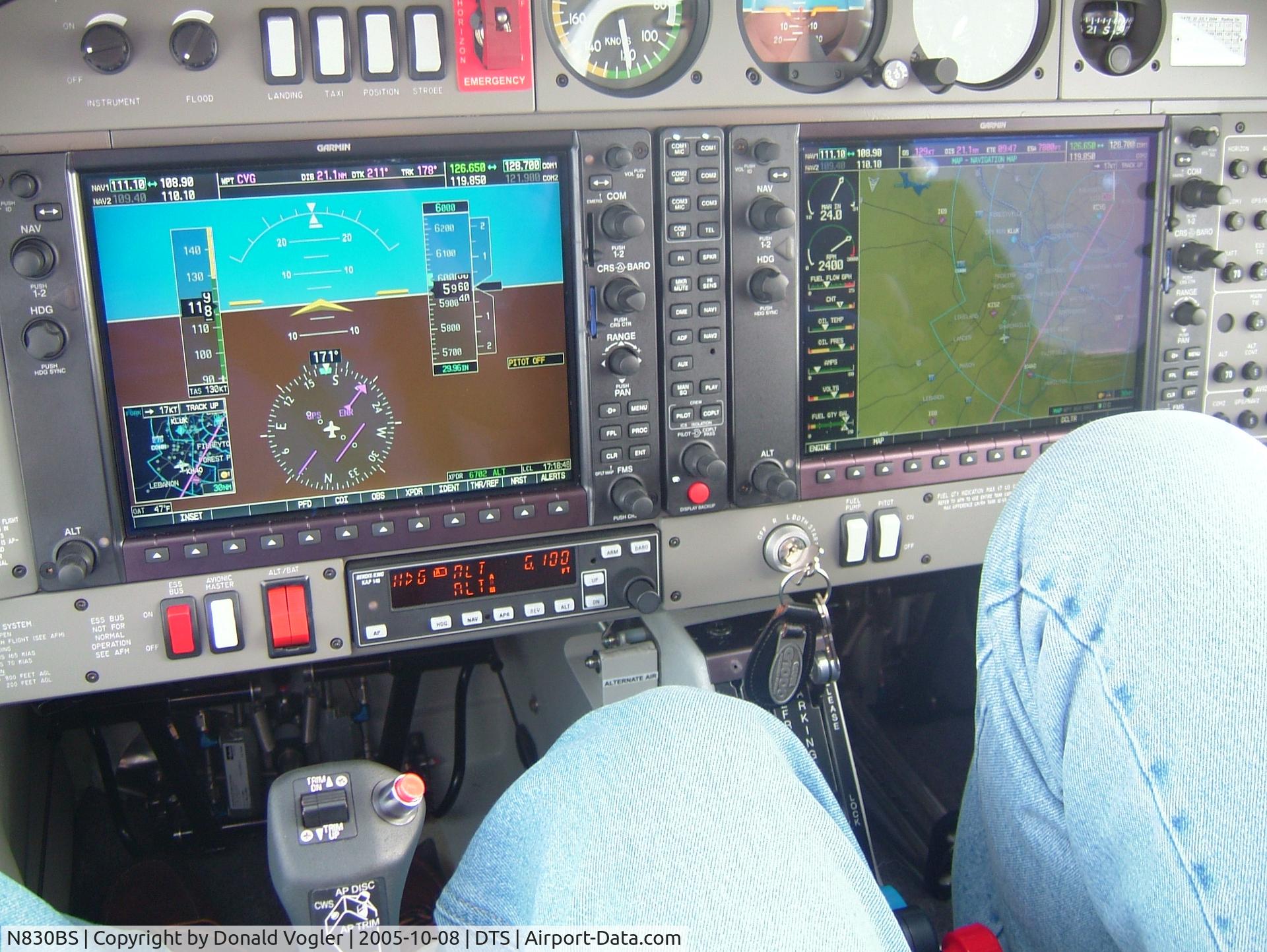 N830BS, 2004 Diamond DA-40 Diamond Star C/N 40.395, G1000 Panel