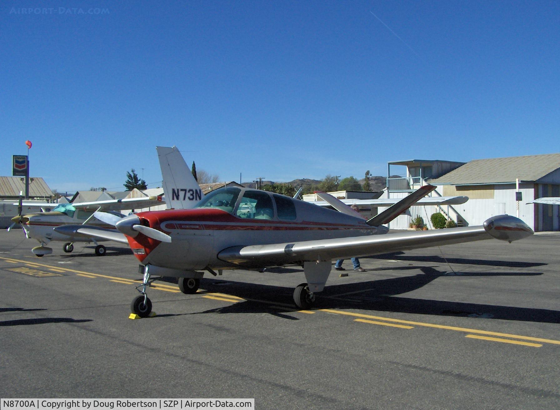 N8700A, 1949 Beech A35 Bonanza C/N D-2110, 1949 Beech A35 BONANZA Continental E-185, Tip tanks