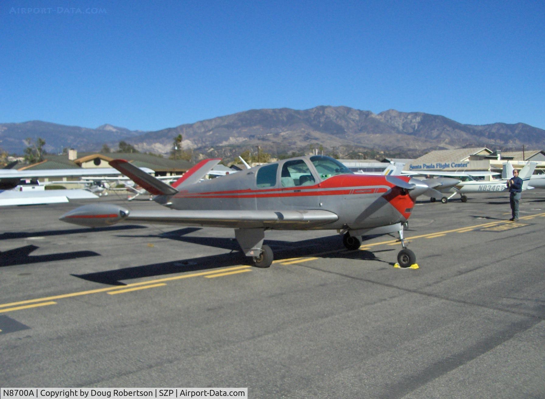 N8700A, 1949 Beech A35 Bonanza C/N D-2110, 1949 Beech A35 BONANZA Continental E-185, Tip tanks