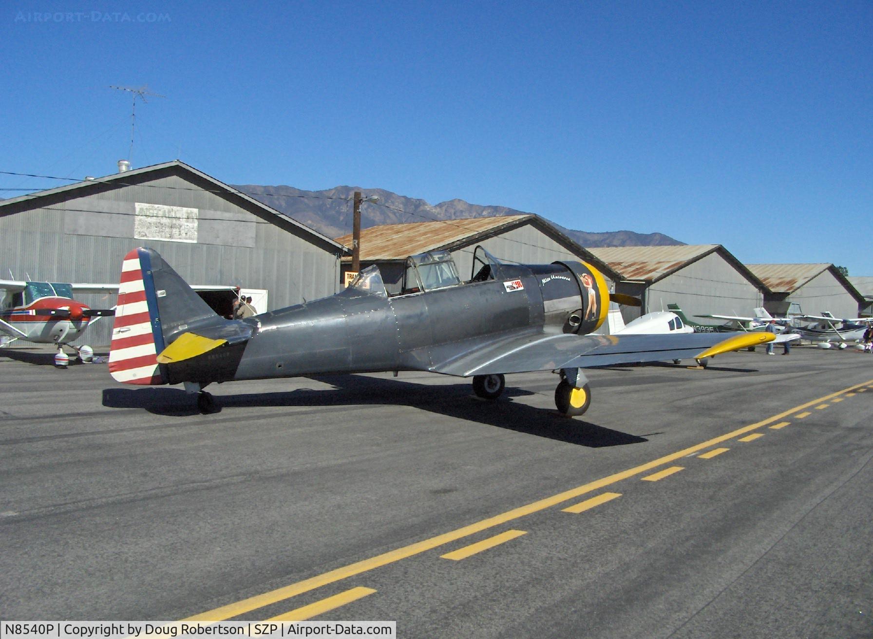 N8540P, 1942 North American AT-6D Texan C/N 42-81646-1, 1942 North American AT-6D TEXAN 'Miss Universe' Jason Air Racing P&W R-1340 600 Hp