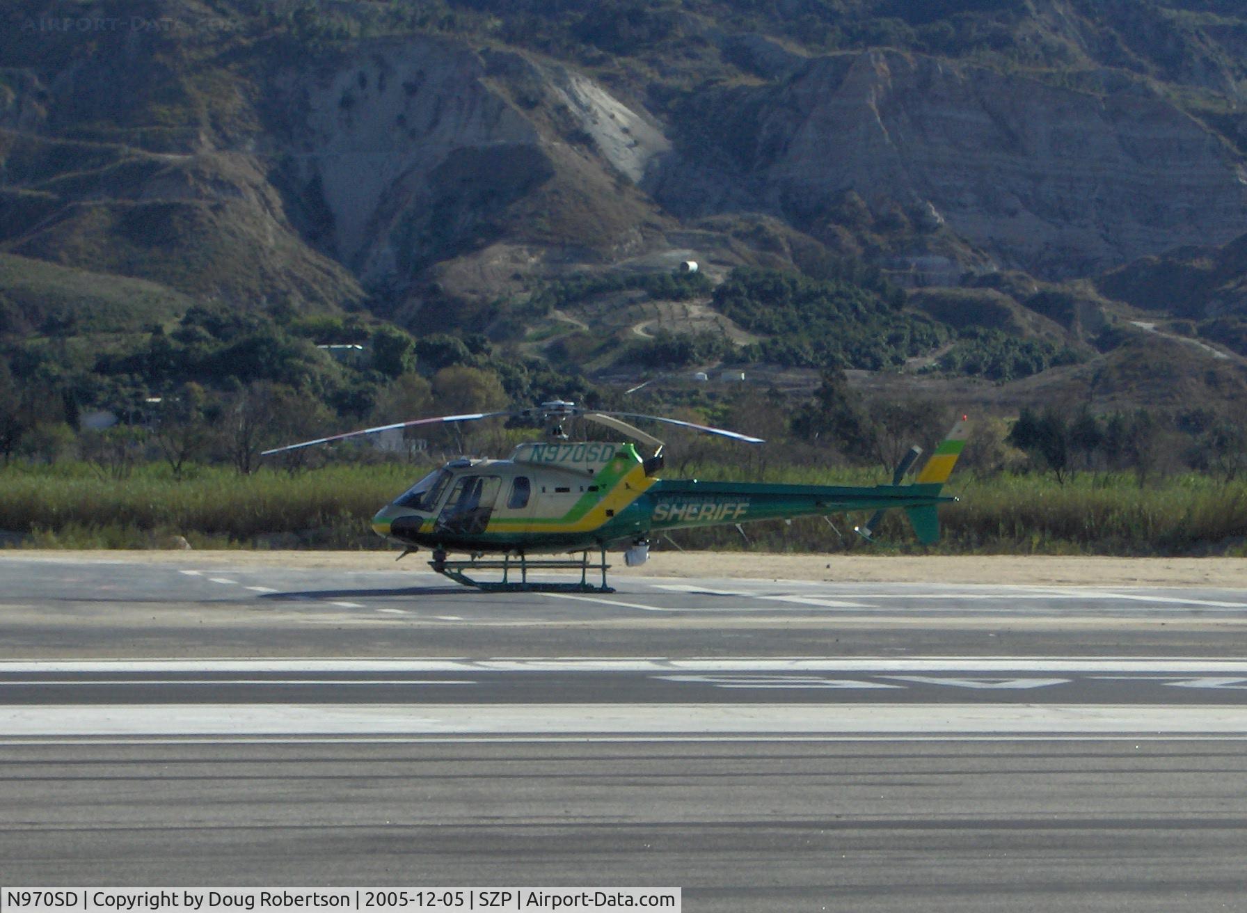 N970SD, 2003 Eurocopter AS-350B-2 Ecureuil C/N 3760, 2003 Eurocopter AS 350 B2, Turbomeca ARRIEL 1D1, Los Angeles County Sheriff's Dept.