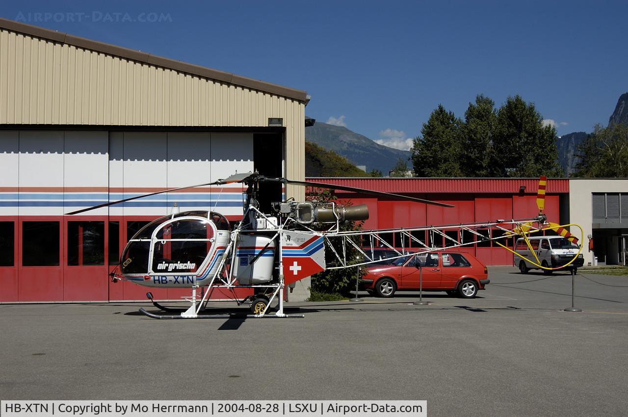 HB-XTN, 1974 Aerospatiale SA-315B Lama C/N 2407, Air Grischa Lama at Untervaz Heliport