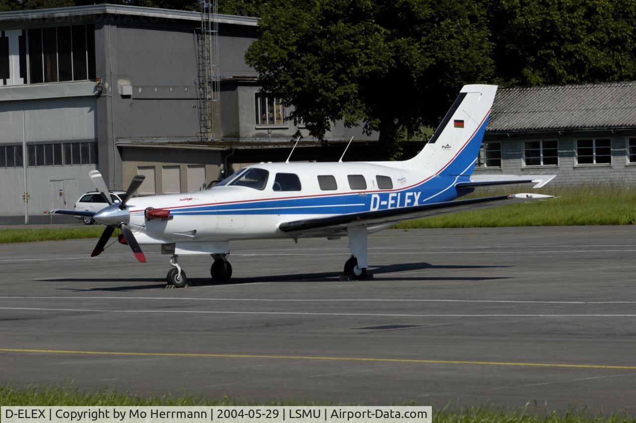 D-ELEX, Piper PA-46-350P Malibu Mirage C/N 4636105, Cessna Malibu Mirage at Buochs Airfield, Switzerland