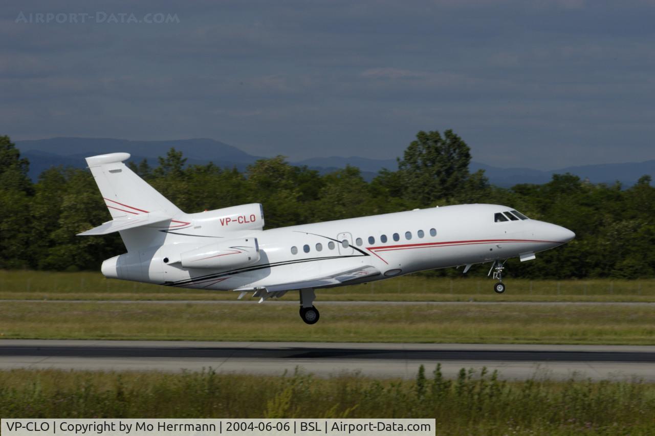 VP-CLO, 2001 Dassault Falcon 900EX C/N 90, at Basel EuroAirport, Switzerland