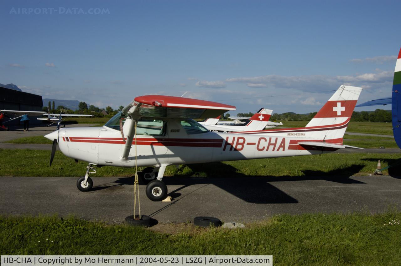 HB-CHA, 1981 Reims F152 C/N 1901, private airplane at Grenchen, Switzerland