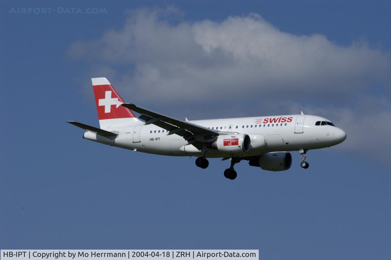 HB-IPT, 1997 Airbus A319-112 C/N 727, Swiss A319 at Zurich