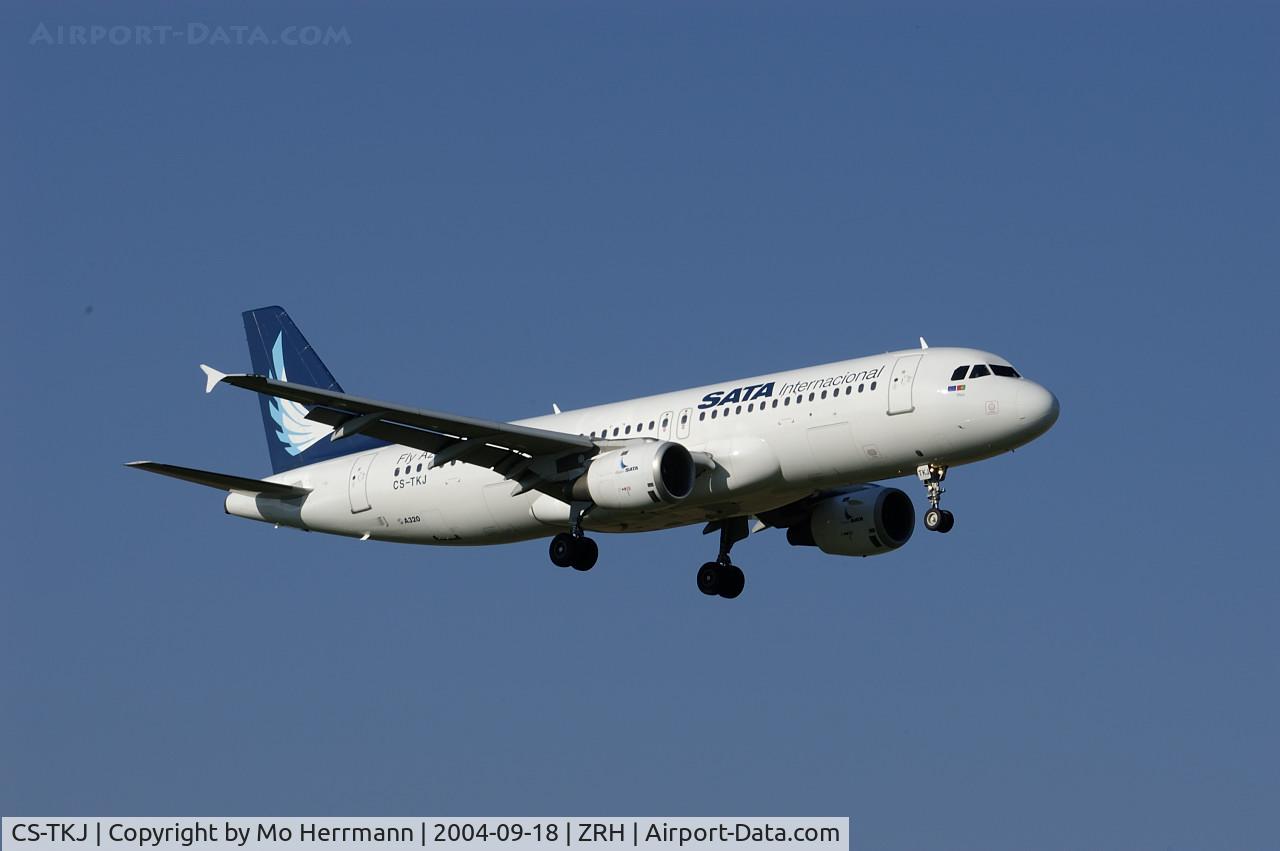 CS-TKJ, 1998 Airbus A320-212 C/N 795, Air Azores at Zurich