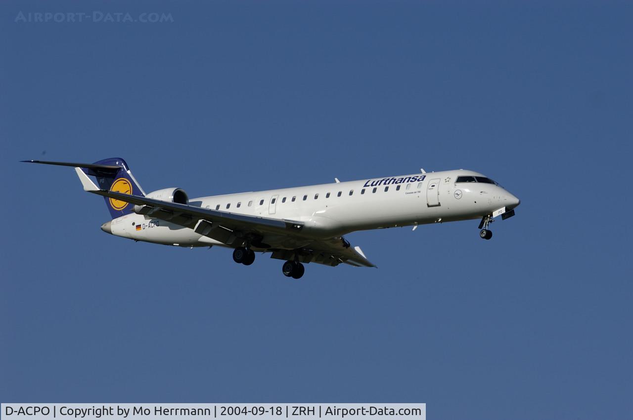 D-ACPO, 2003 Canadair CRJ-701ER (CL-600-2C10) Regional Jet C/N 10085, Lufthansa CRJ at Zurich
