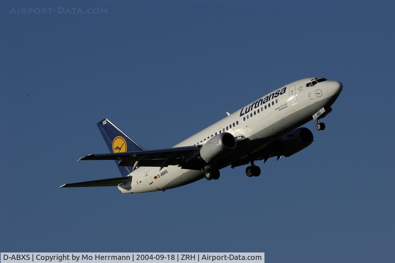 D-ABXS, 1988 Boeing 737-330 C/N 24280, Lufthansa B737-300 at Zurich