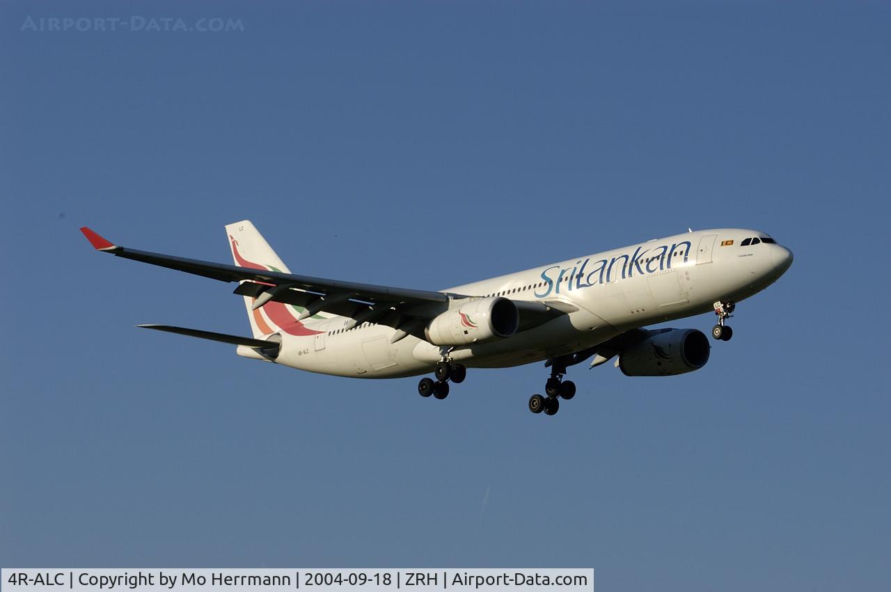 4R-ALC, 1999 Airbus A330-243 C/N 311, Sri Lankan A330 at Zurich