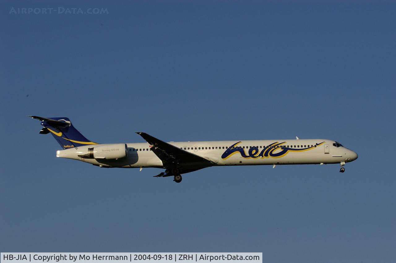HB-JIA, 1997 McDonnell Douglas MD-90-30 C/N 53552, Hello Airlines from Zurich