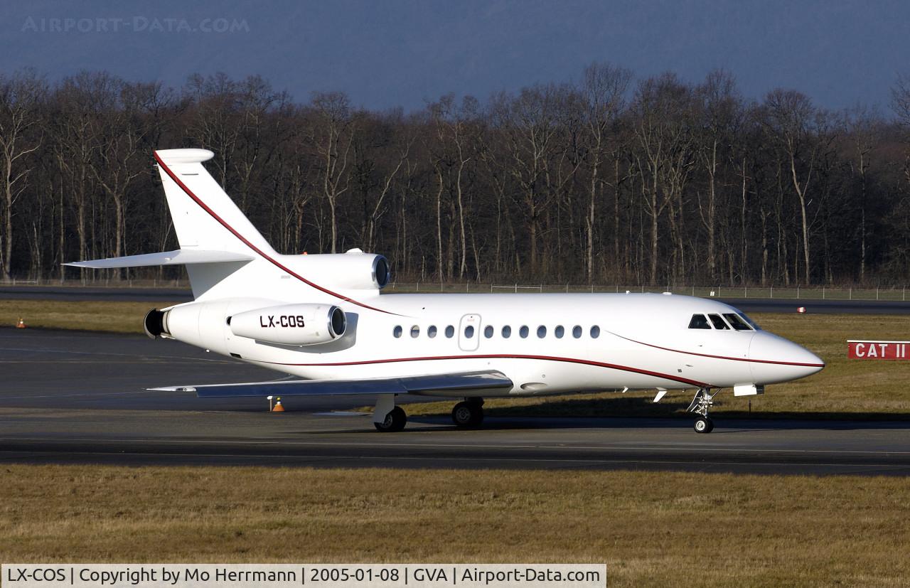 LX-COS, 1997 Dassault Falcon 900B C/N 159, private Bizjet at Geneva