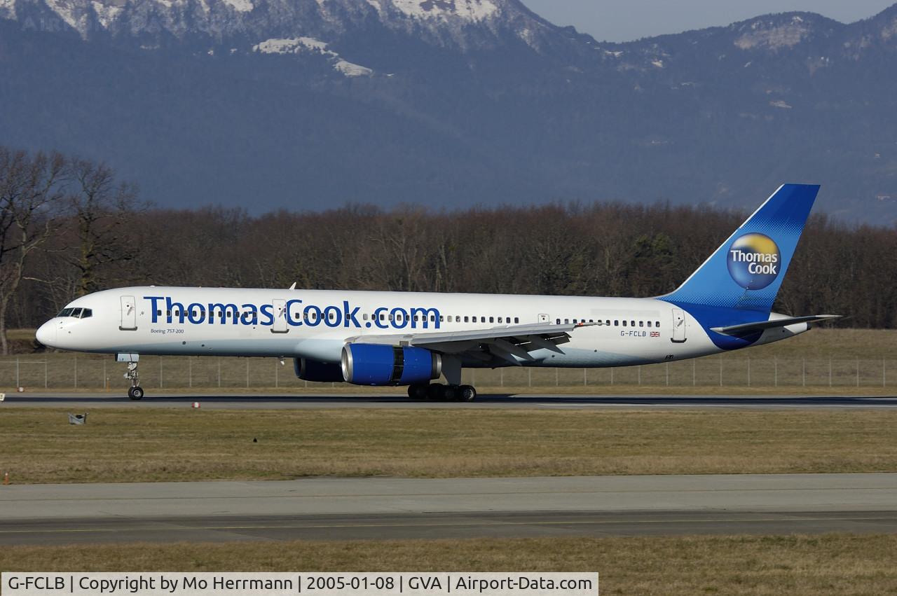 G-FCLB, 1997 Boeing 757-28A C/N 28164, Thomas Cook Boeing 757-200 at Geneva