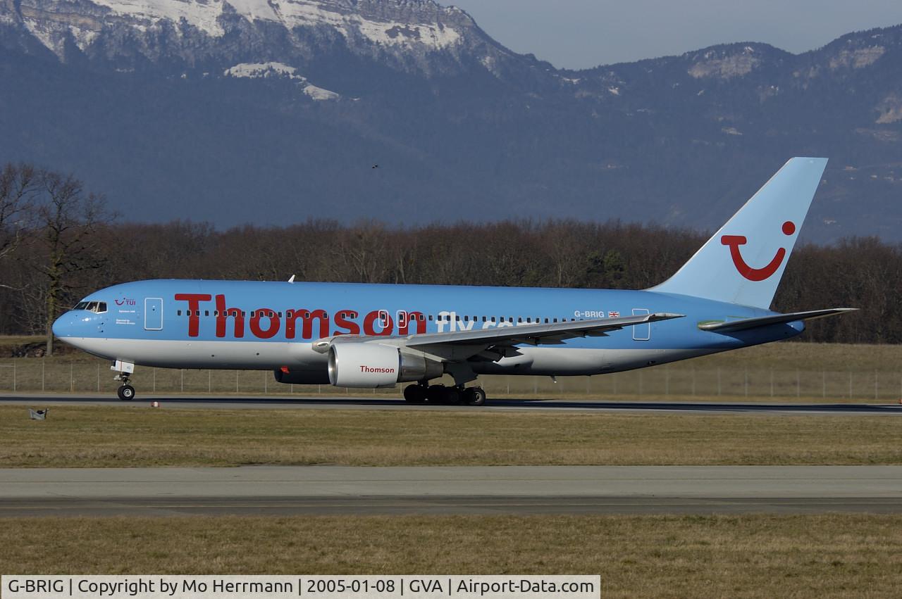 G-BRIG, 1990 Boeing 767-204/ER C/N 24757, Thomsonfly at Geneva
