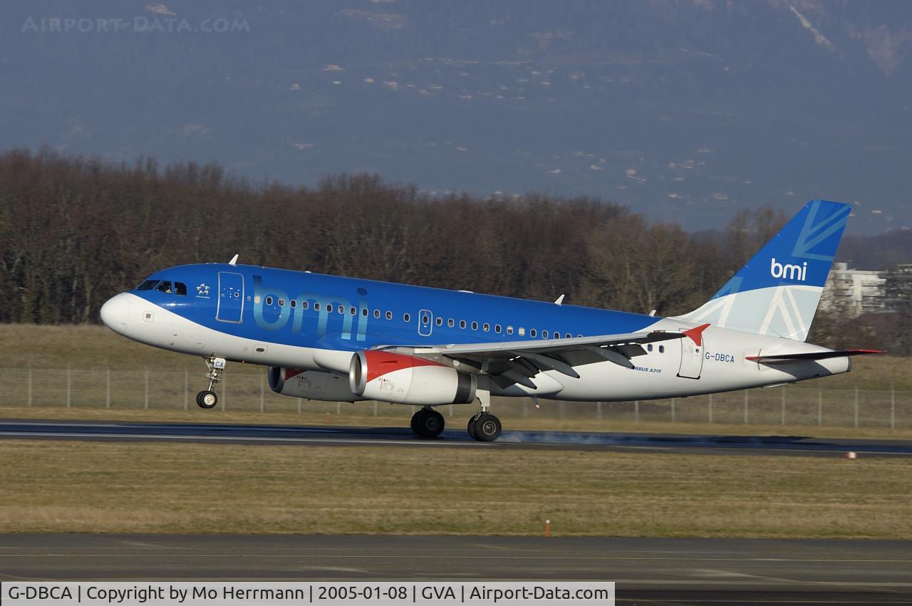 G-DBCA, 2004 Airbus A319-131 C/N 2098, bmi british midland A319 at Geneva