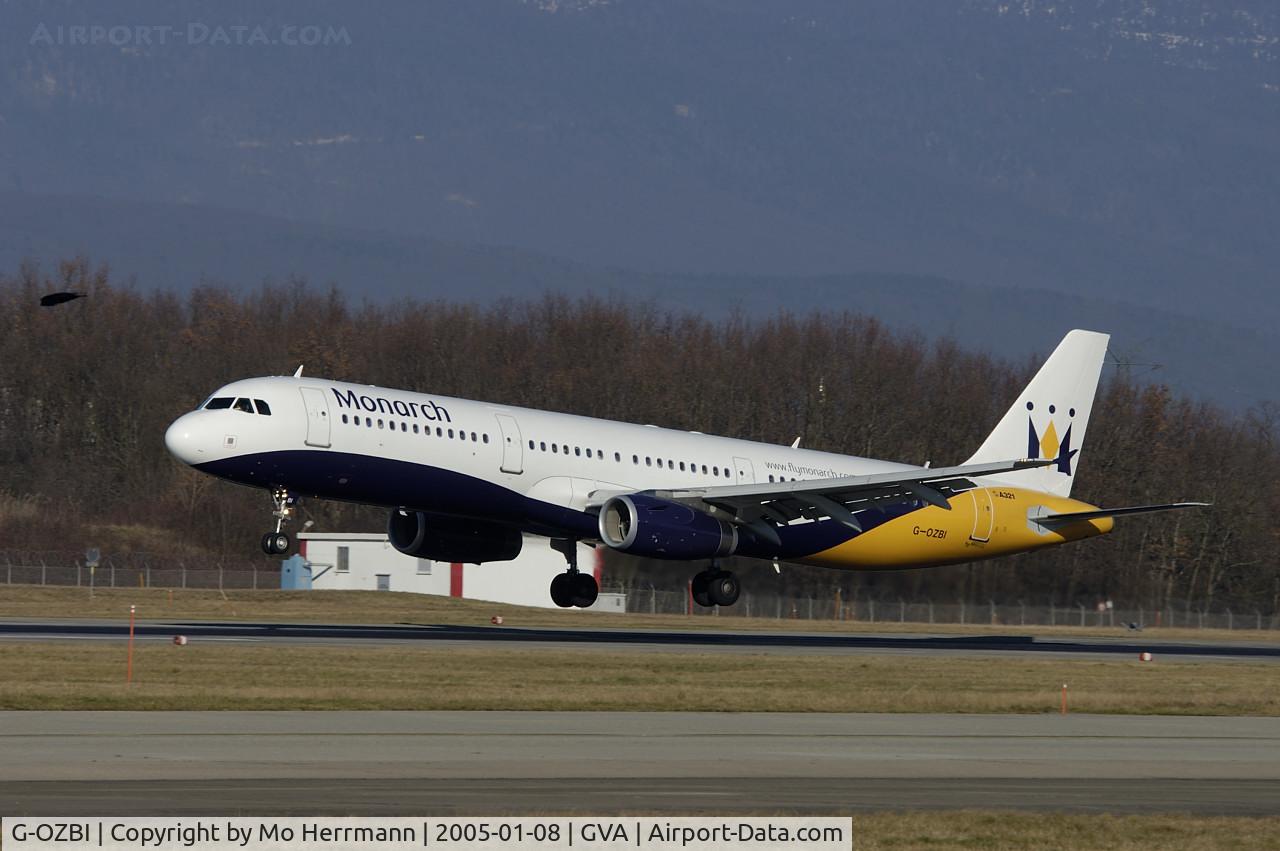 G-OZBI, 2007 Airbus A321-231 C/N 2234, Monarch A321 at Geneva