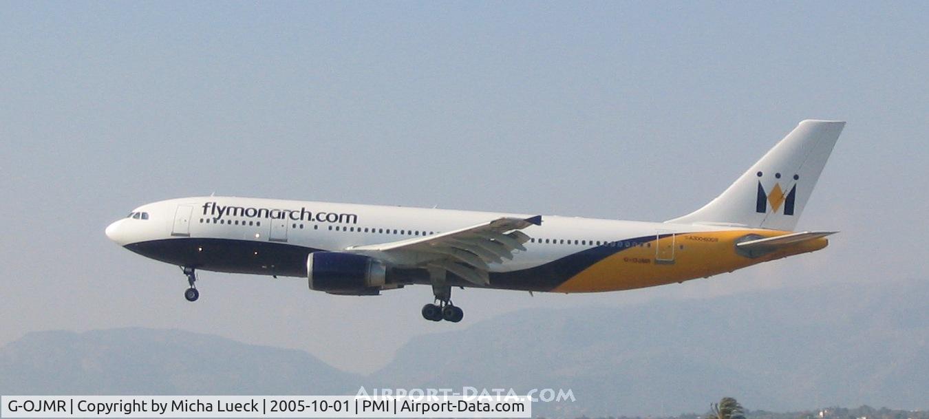 G-OJMR, 1991 Airbus A300B4-605R C/N 605, Monarch's A300-600 bringing British tourists to Mallorca