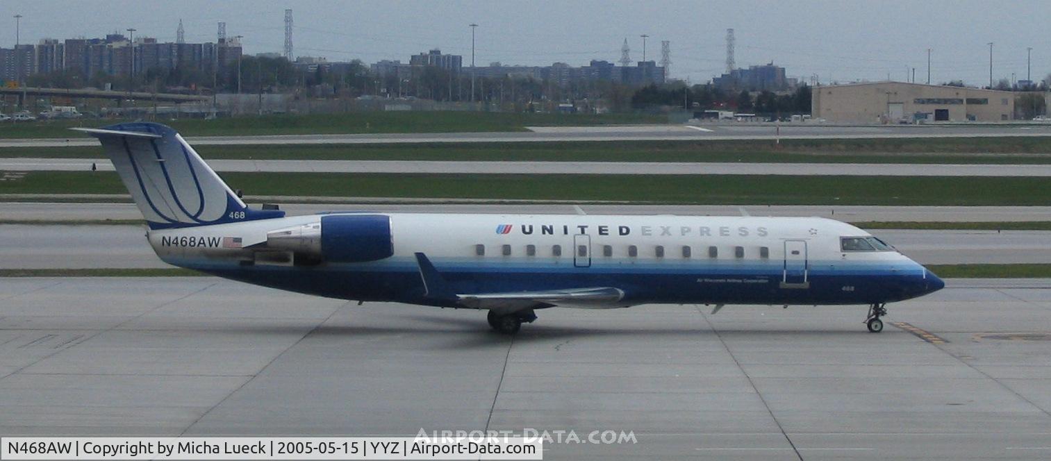 N468AW, 2004 Bombardier CRJ-200LR (CL-600-2B19) C/N 7916, Air Wisconsin (United Express) in new UA colours