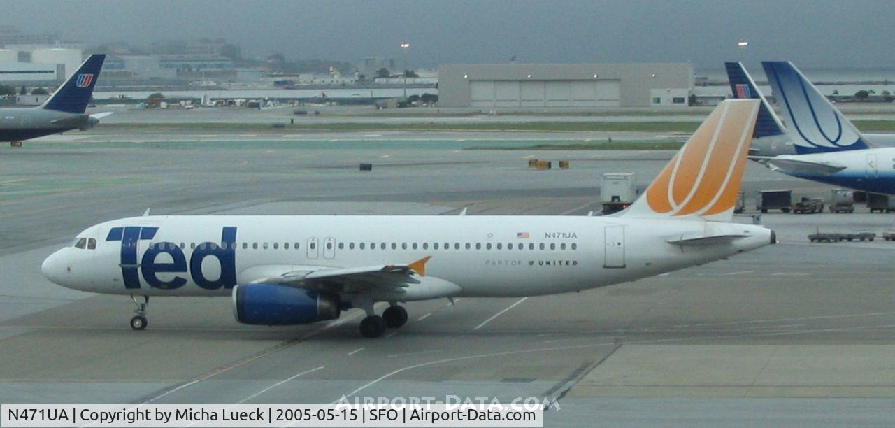 N471UA, 2001 Airbus A320-232 C/N 1432, Ted (United's No Frills Subsidiary)