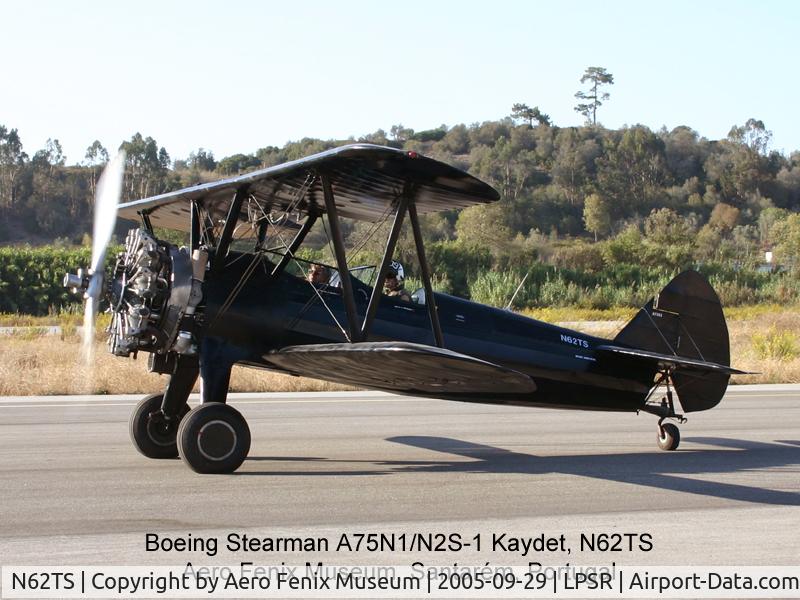N62TS, 1940 Boeing A75N1(PT17) C/N 75-971, Stearman N62TS in Santarem airfield, Portugal - September/2005