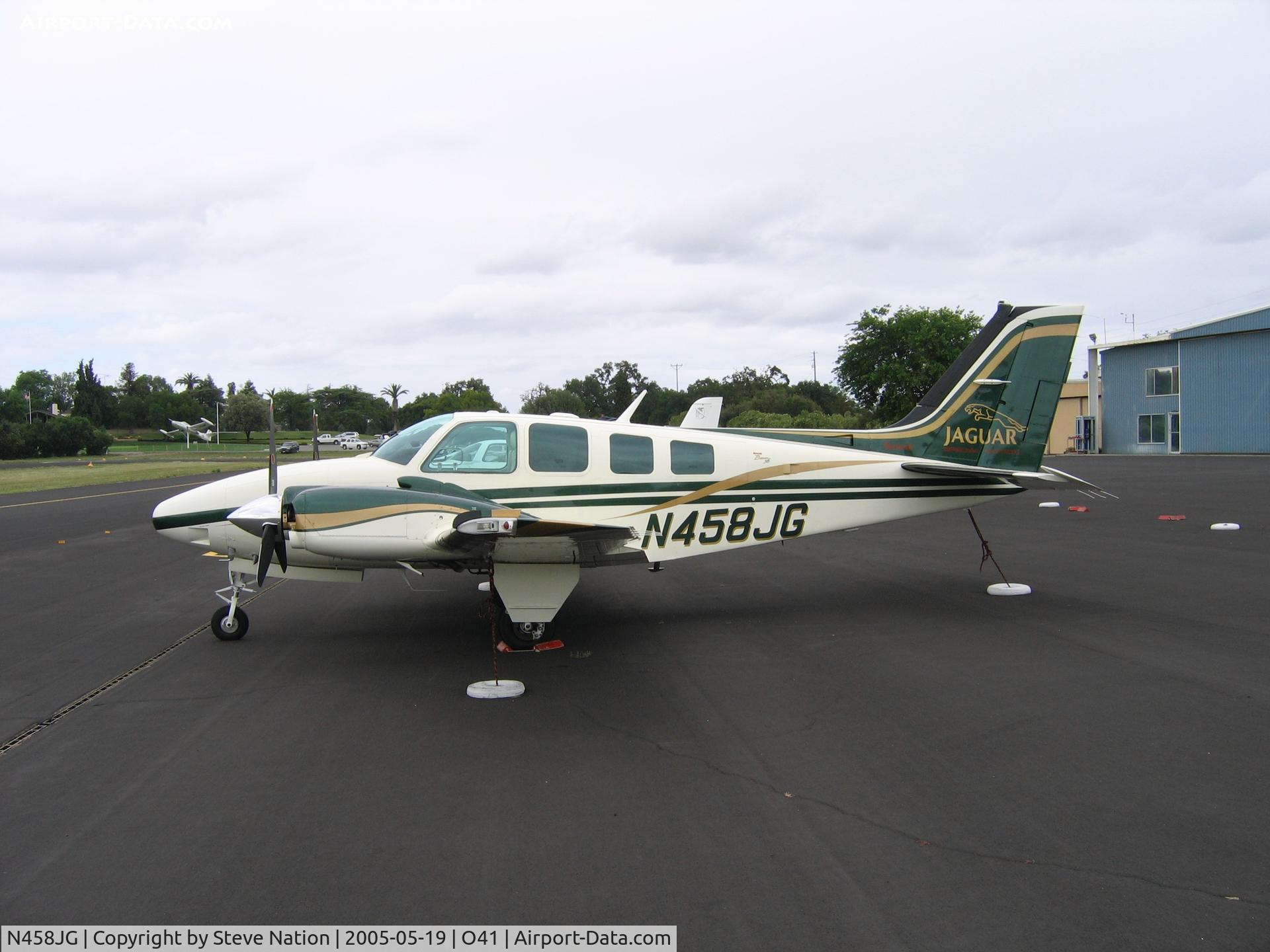 N458JG, 1999 Raytheon Aircraft Company 58 C/N TH-1908, Jaguar Motors 1999 Raytheon Beech 58 at Woodland-Watts Airport, CA