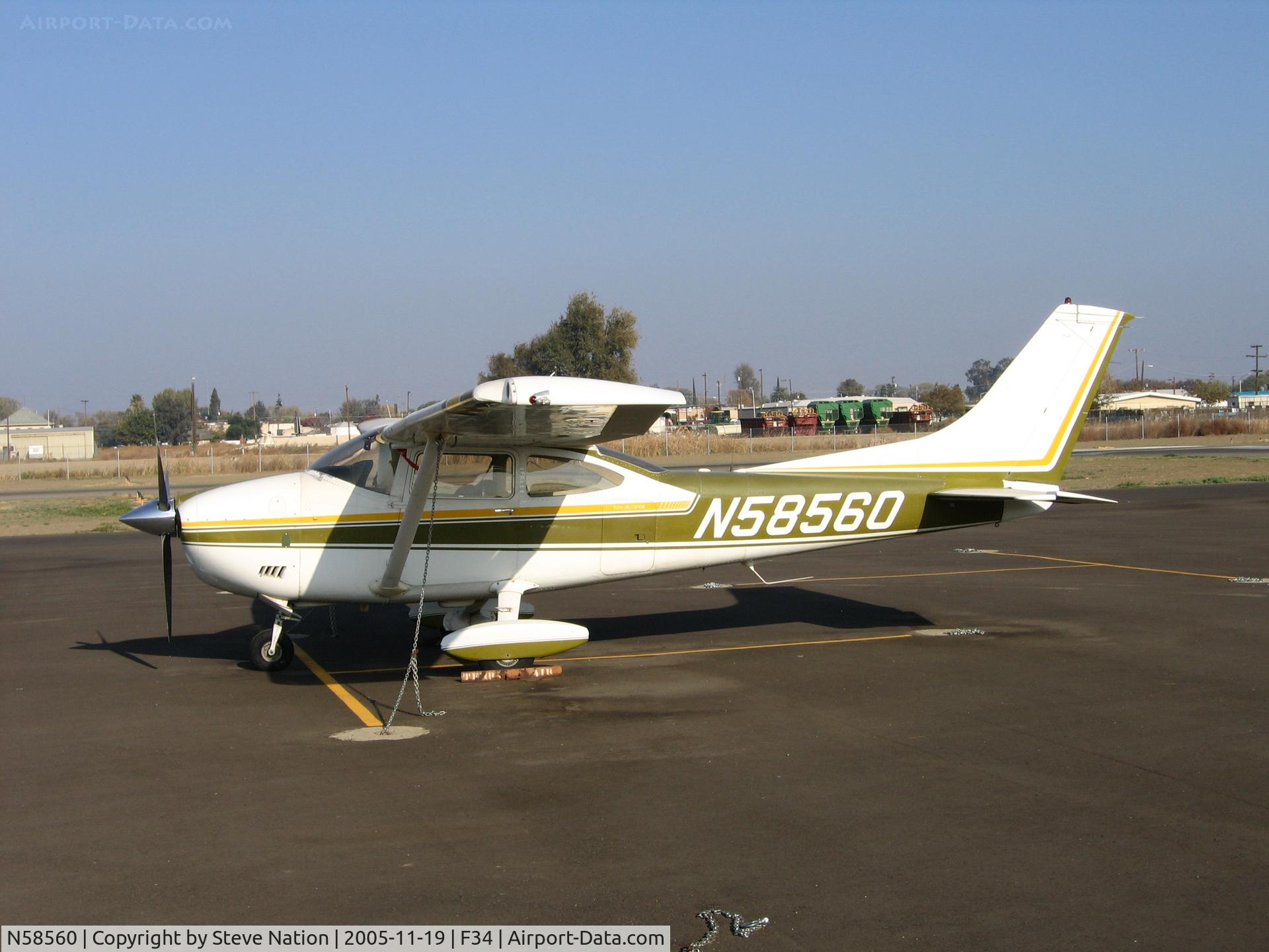N58560, 1973 Cessna 182P Skylane C/N 18262140, 1973 Cessna 182P at Firebaugh, CA