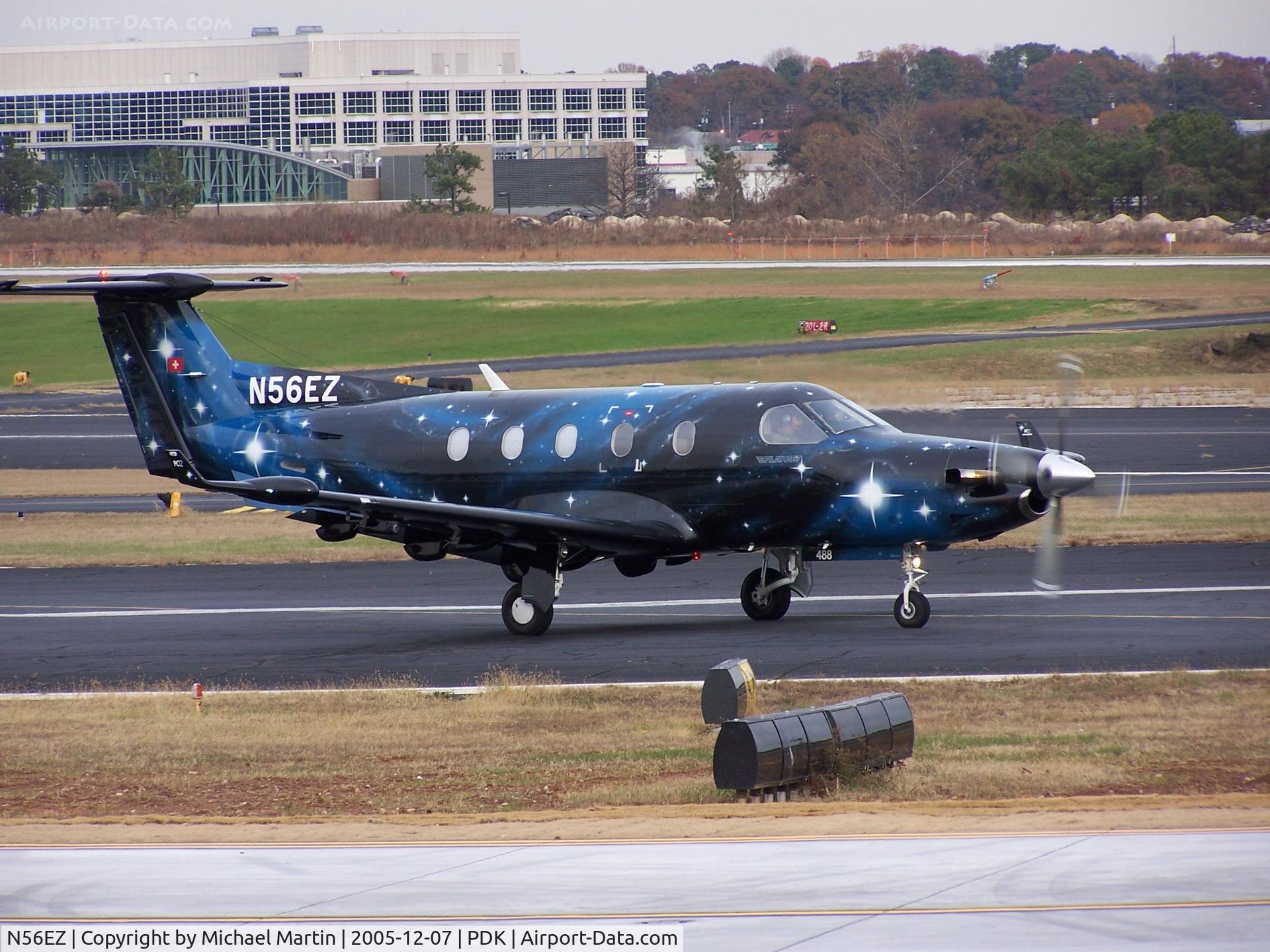 N56EZ, 2003 Pilatus PC-12/45 C/N 488, Taxing to Runway 2R
