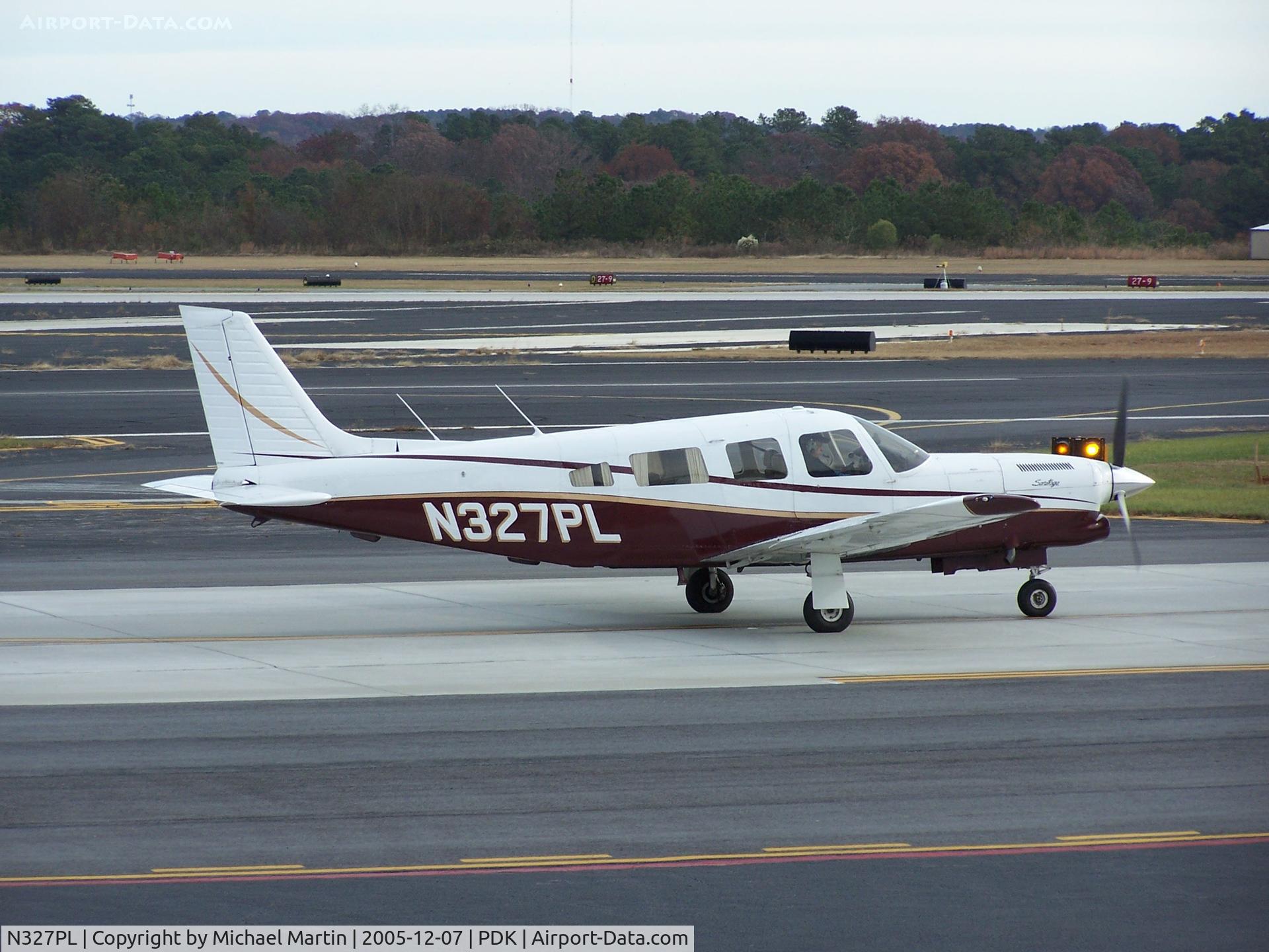 N327PL, 1981 Piper PA-32R-301 C/N 32R-8229011, Headed to the runway . . . . .
