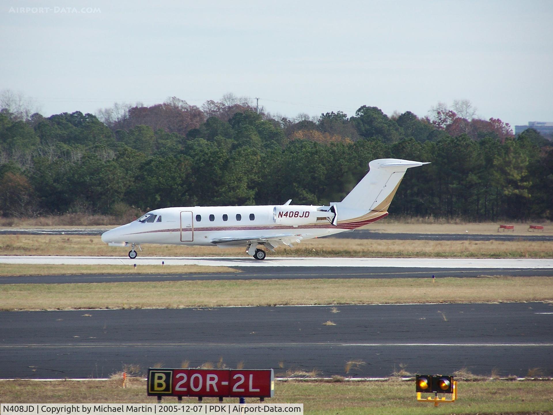 N408JD, 1984 Cessna 650 C/N 650-0035, Landing on 2L