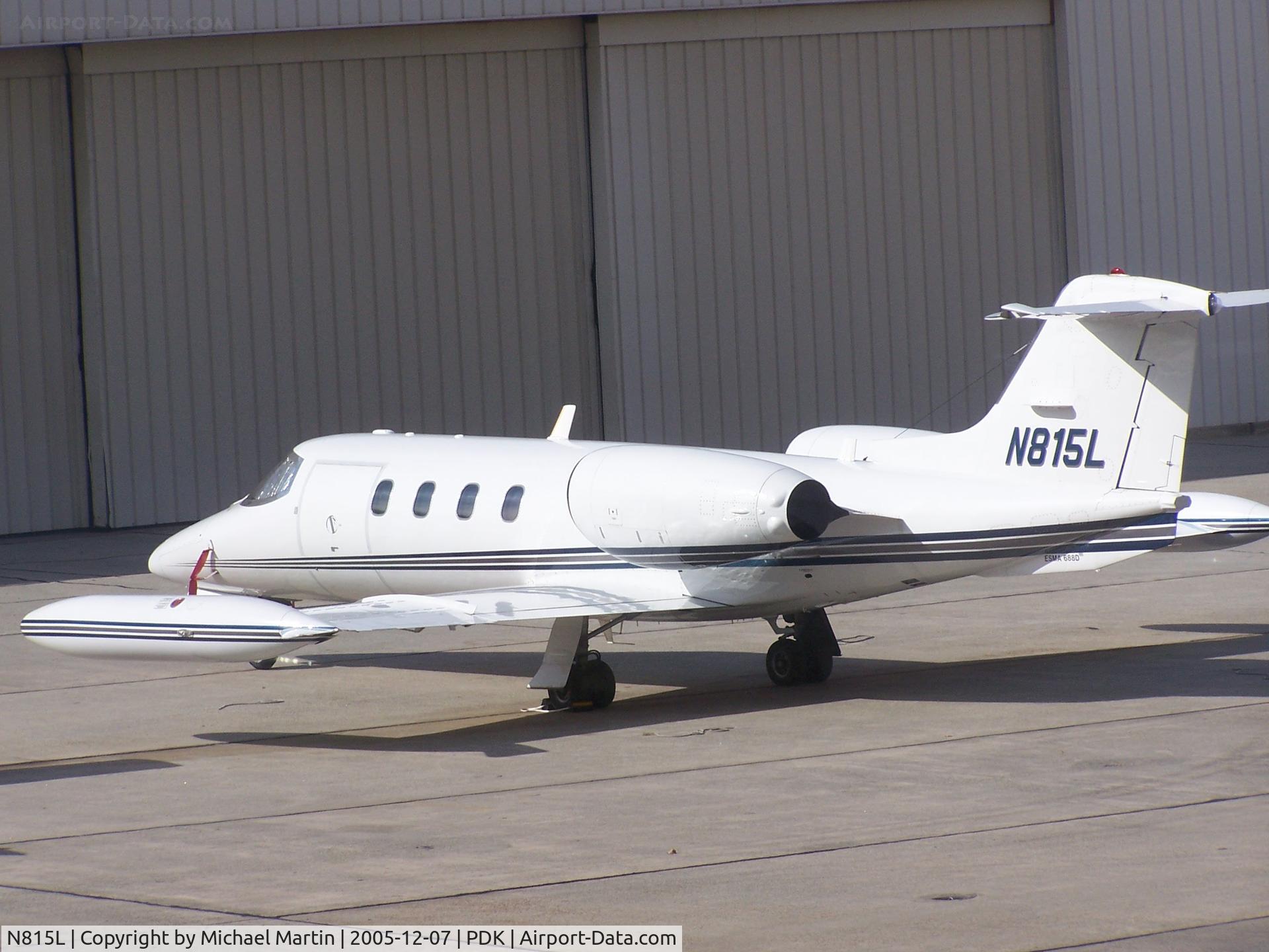 N815L, 1977 Gates Learjet 35A C/N 142, Parked behind Epps Air Service