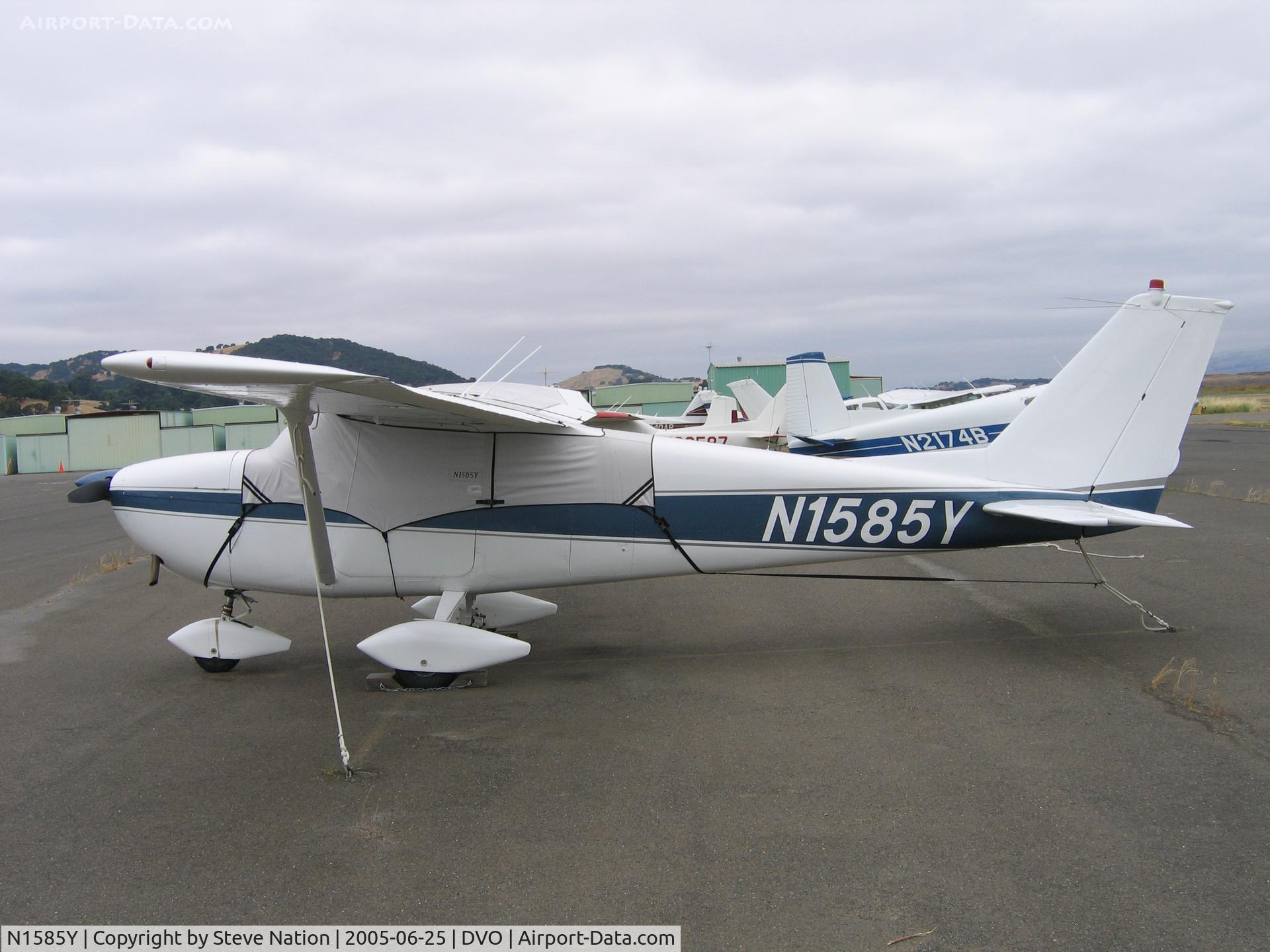 N1585Y, 1962 Cessna 172C C/N 17249285, 1962 Cessna 172C at Gnoss Field, CA
