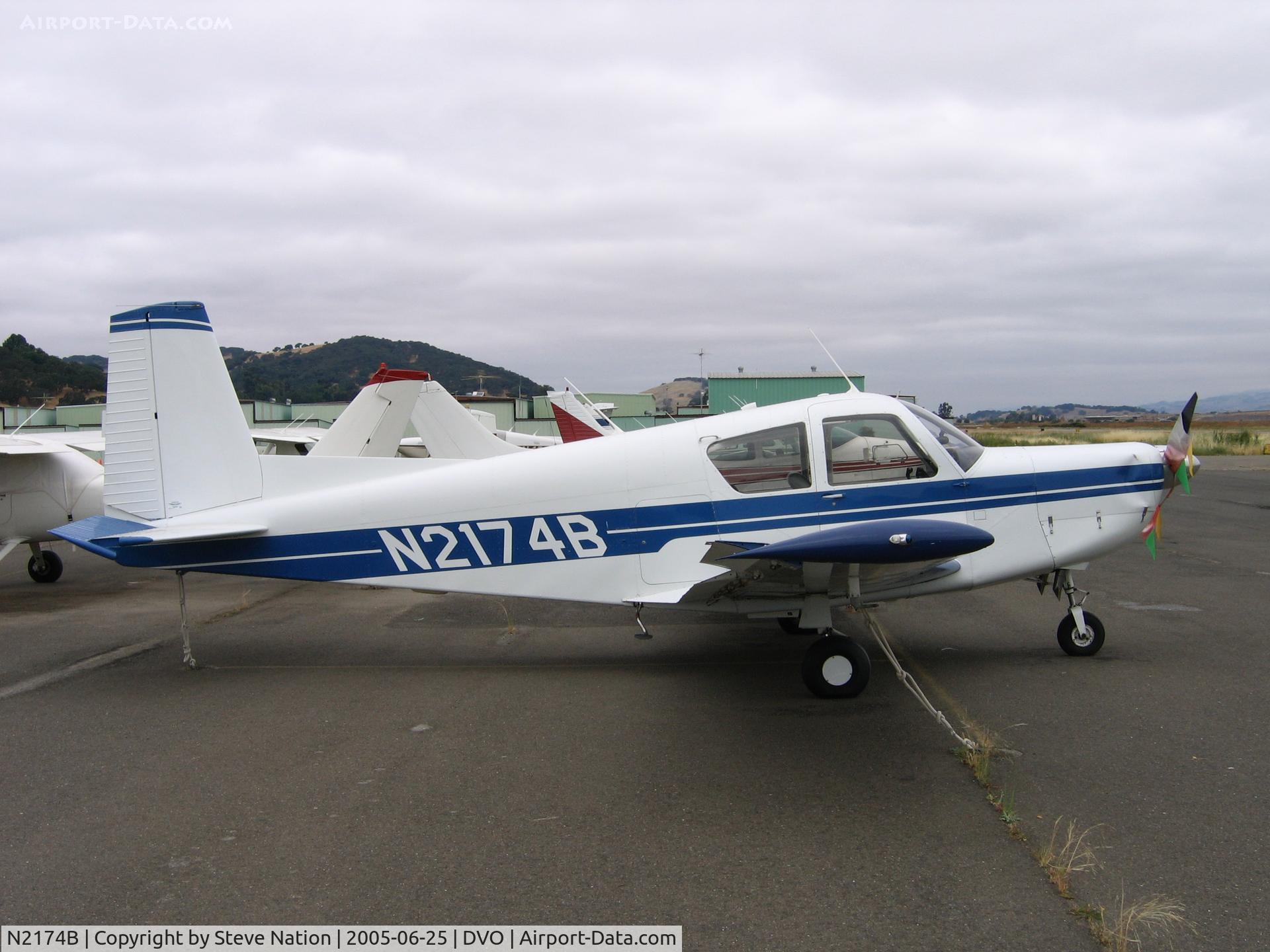 N2174B, 1968 SIAI-Marchetti S-205-22R C/N 393, 1968 Siai-Marchetti S.205-22R  at Gnoss Field, CA