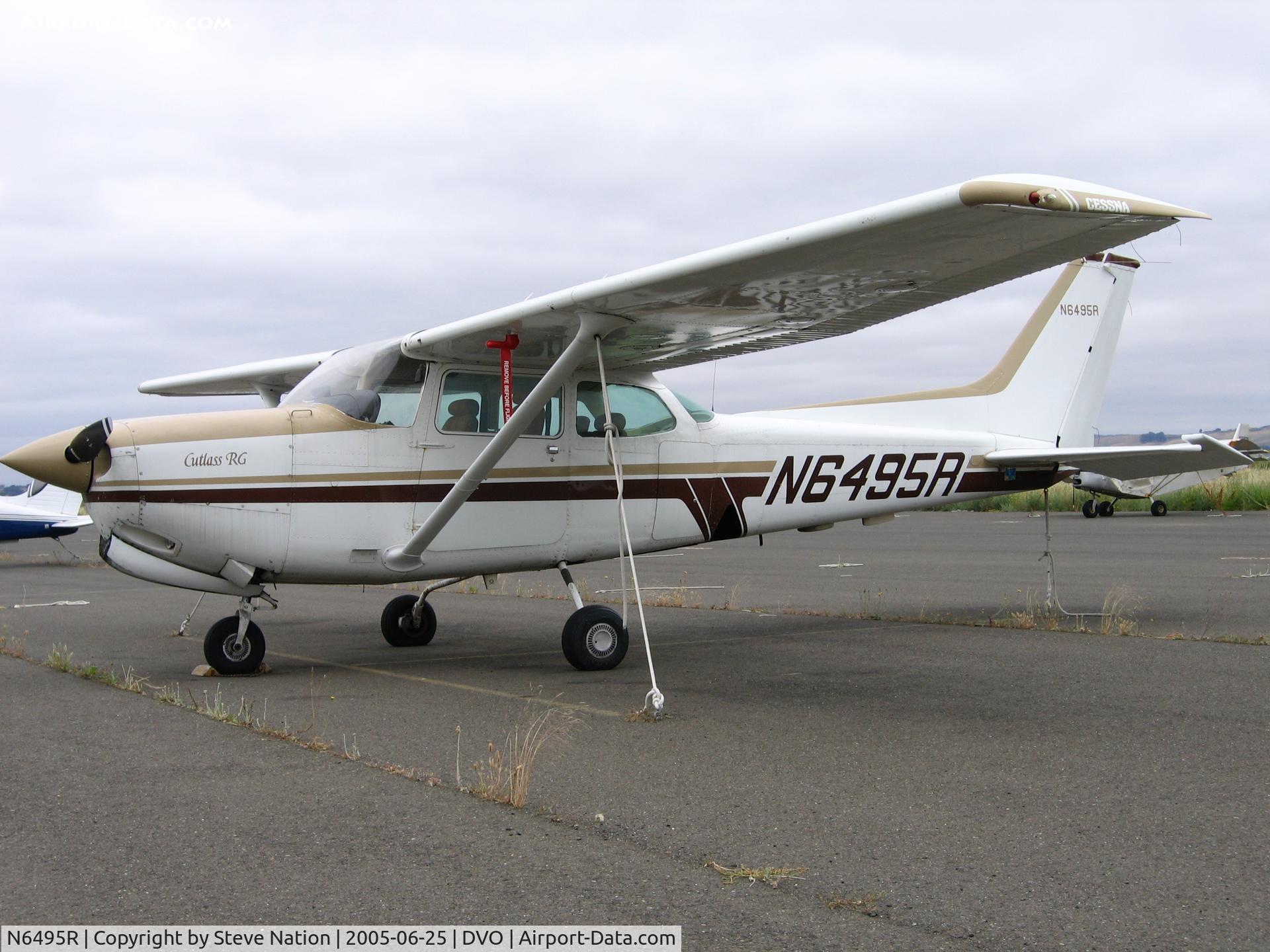 N6495R, Cessna 172RG Cutlass RG C/N 172RG0186, 1980 Cessna 172RG Cutlass at Gnoss Field, CA