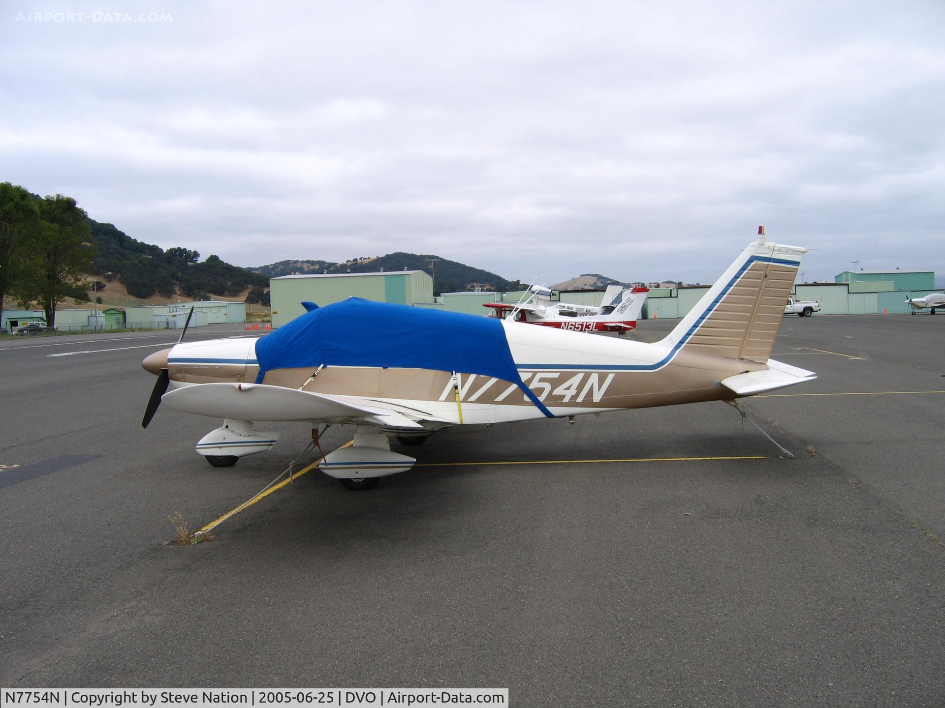 N7754N, 1968 Piper PA-28-180 C/N 28-5201, 1968 Piper PA-28-180 at Gnoss Field, CA