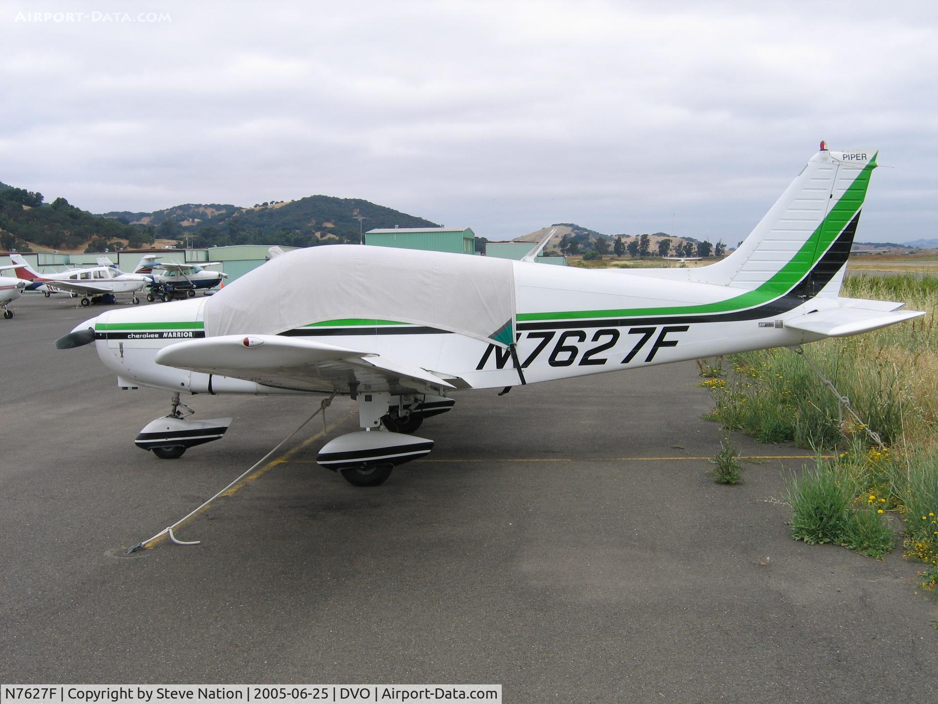 N7627F, 1976 Piper PA-28-151 C/N 28-7715215, 1976 Piper PA-28-151 at Gnoss Field, CA